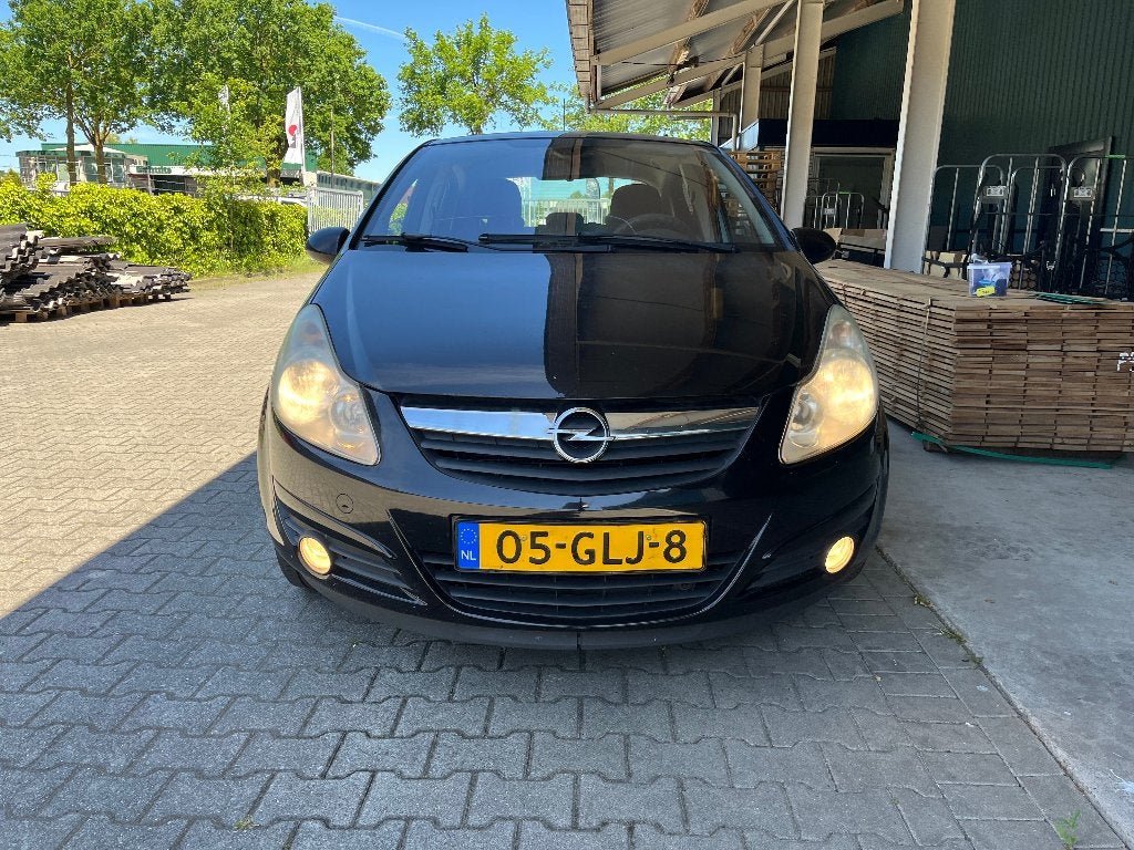 Opel Corsa 1.4 16V 5D 2008 Zwart, Voorwielaandrijving, 4 cilinders, Origineel Nederlands, Handgeschakeld