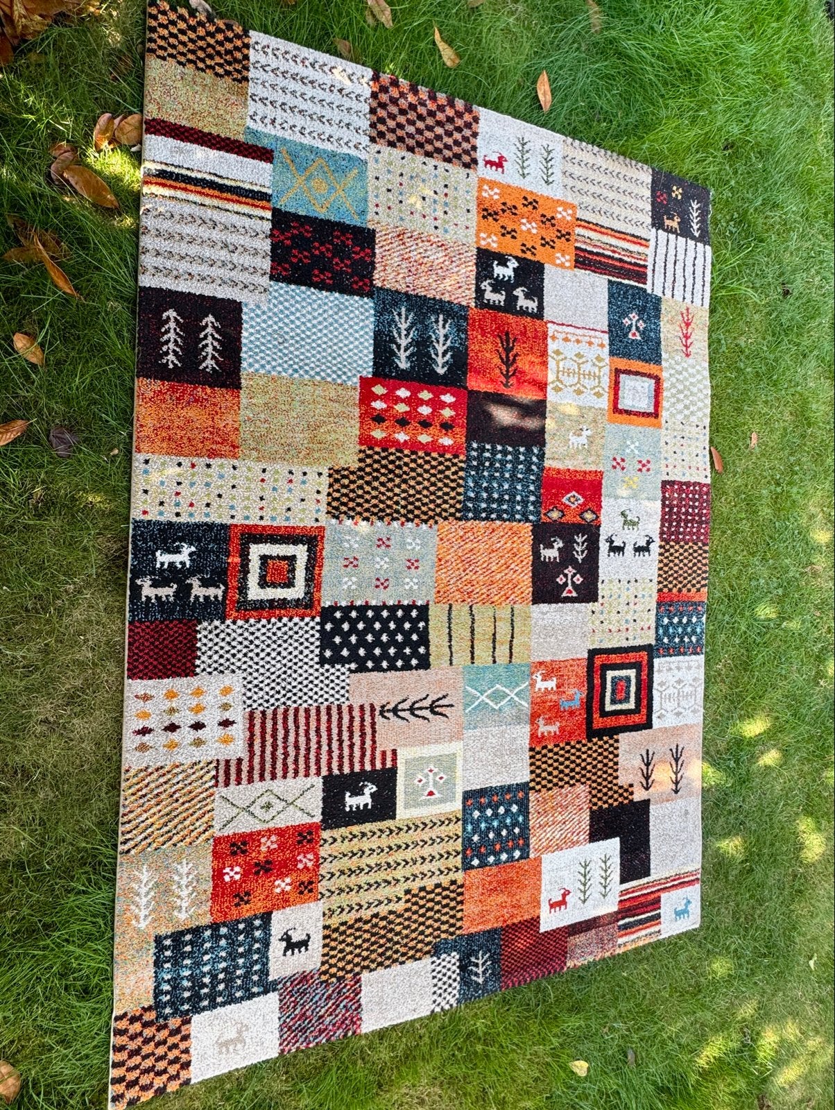 Merinos Ethno Vloerkleed - 160x230 cm - Zo goed als nieuw, Ophalen, Beige, 150 tot 200 cm, 200 cm of meer