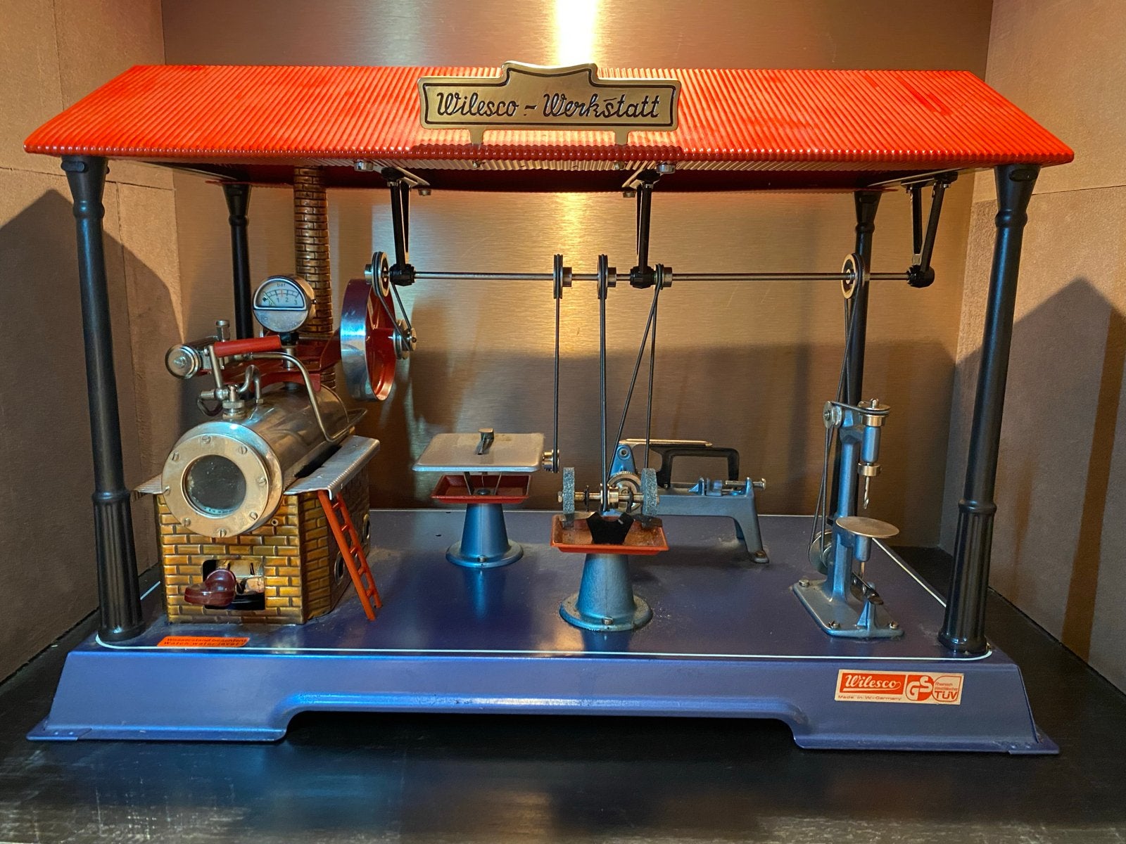 Wilesco D 141 Stoommachine Werkplaats (jaren '70-'80), Verzamelen, Ophalen of Verzenden, Zo goed als nieuw