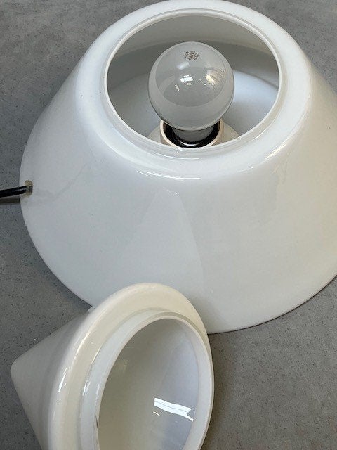 RAAK Kilimanjaro tafellamp Sergio Asti vintage design lamp, Met schakelaar, Wit, Overige merken, Gebruikt