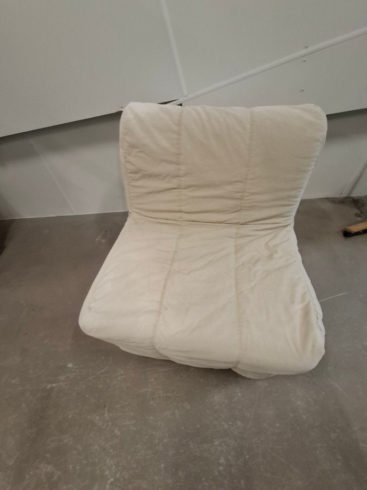 Opvouwbaar logeerbed met matras - Grijs, Ophalen, Gebruikt, Eenpersoons, 80 cm