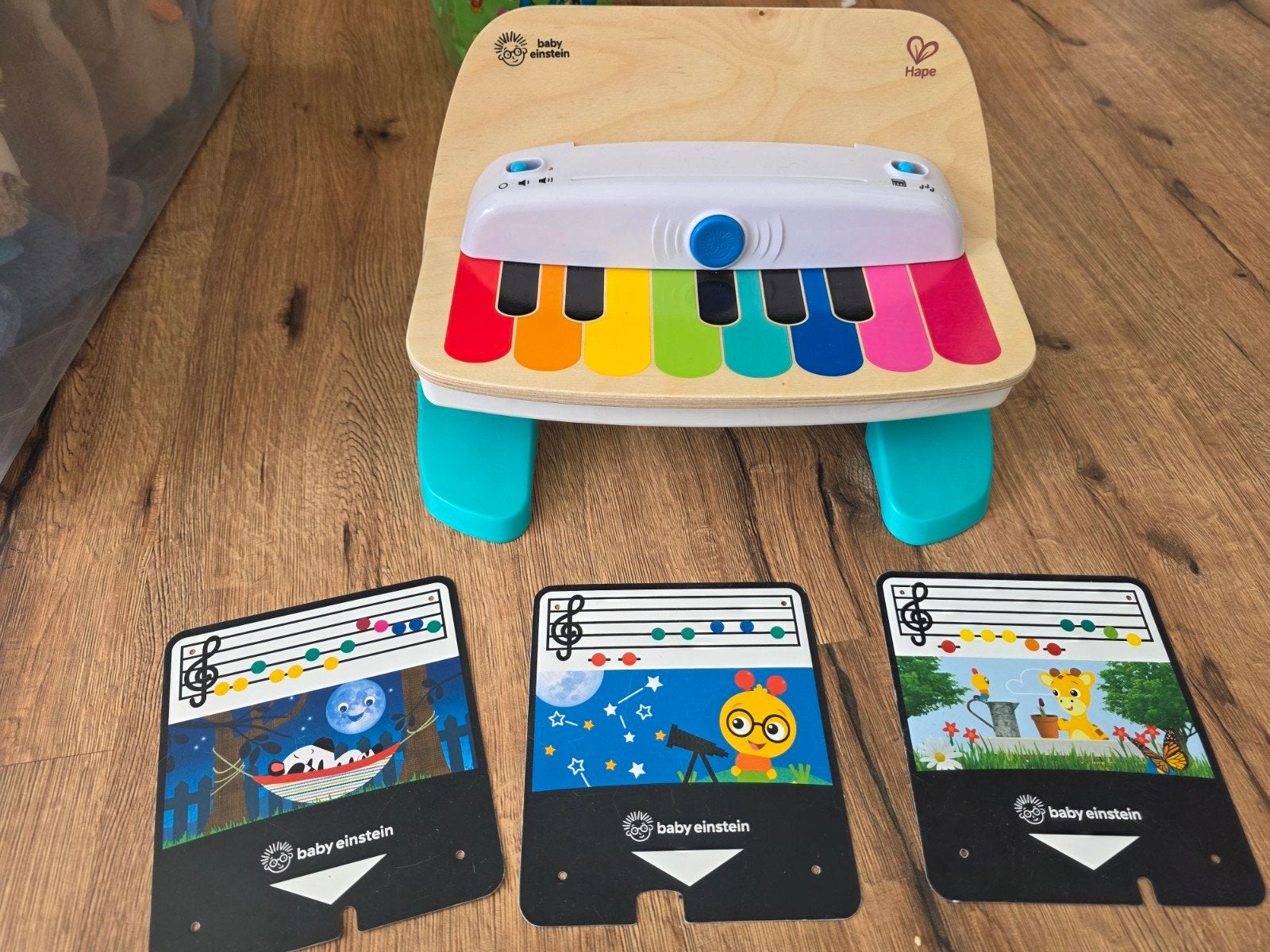 Baby Einstein Hape Magic Touch Piano met kaarten, Ophalen of Verzenden, Zo goed als nieuw, Overige typen, Met geluid