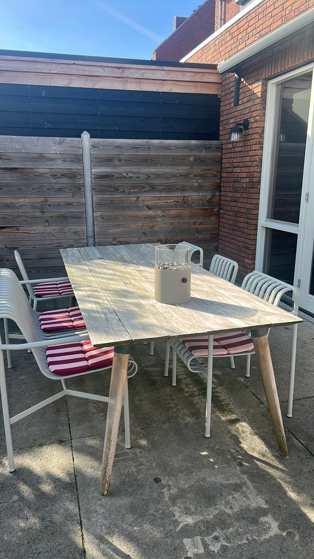 Hartman studio Sofie teak houten tuintafel 240cm x 100cm, Tuin en Terras, Ophalen, Gebruikt, Rechthoekig, Teakhout
