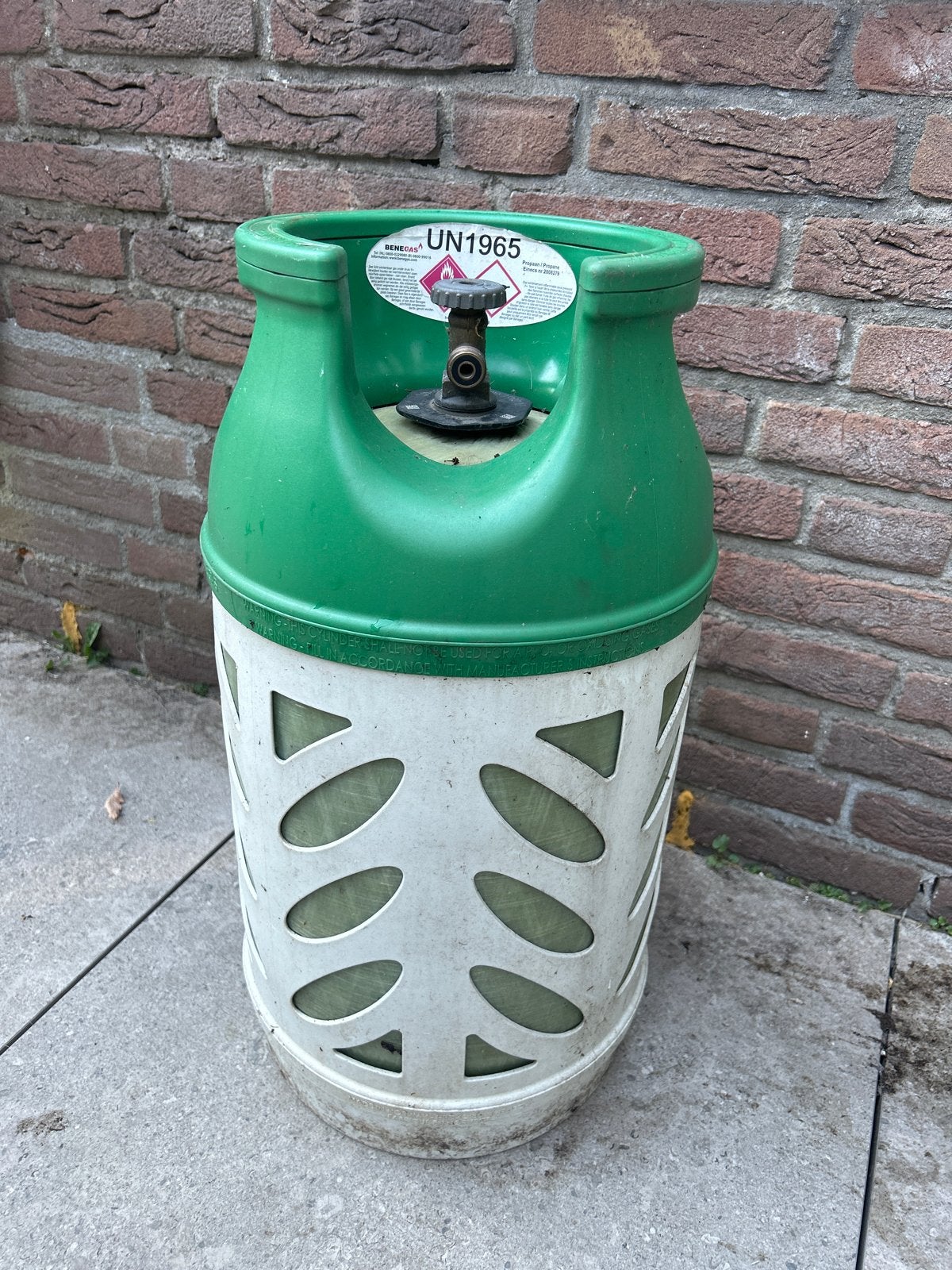 Benegas 10 kg gasfles (statiegeld € 40,00), Ophalen, Gebruikt