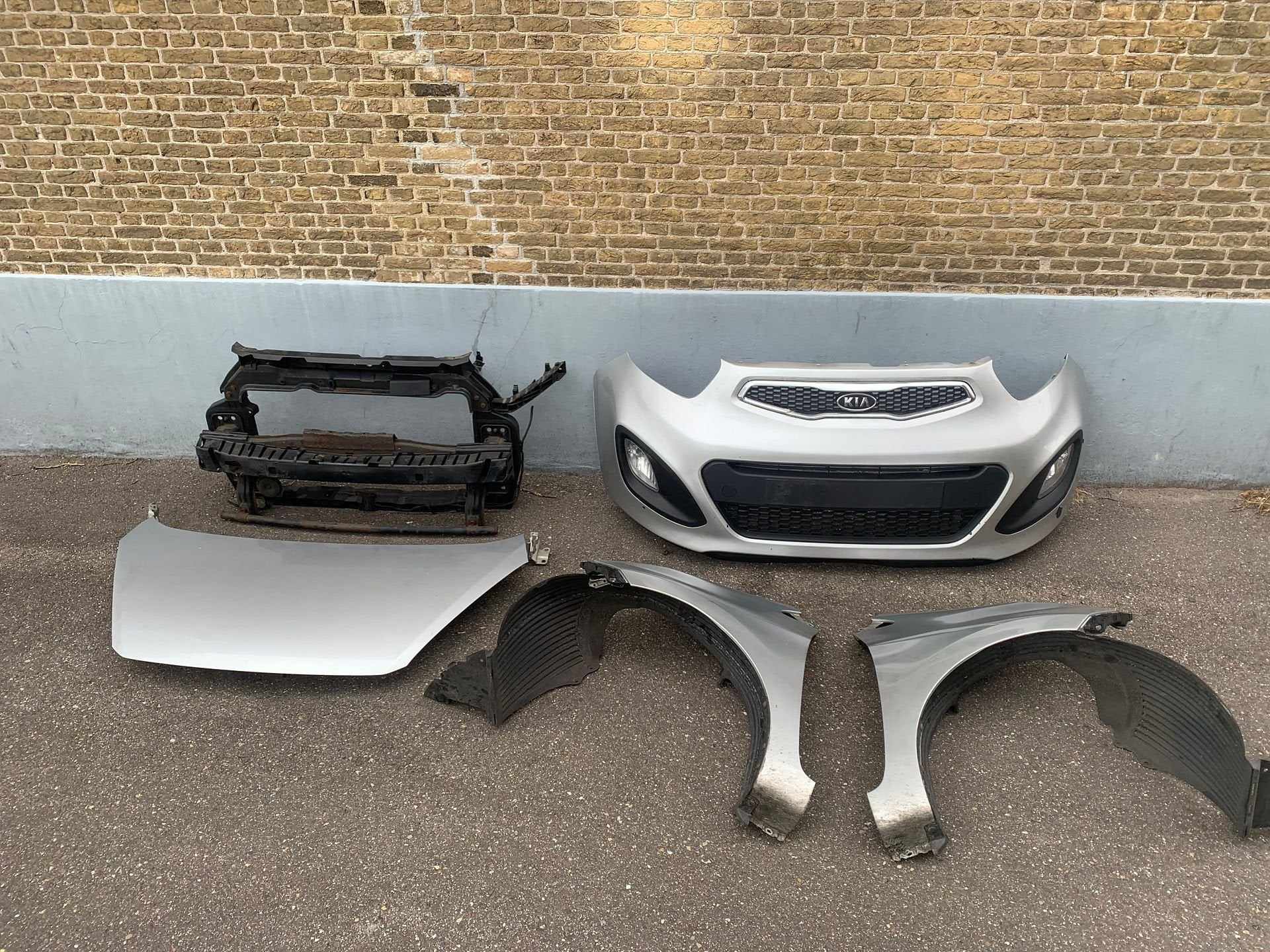 plaatwerk kia picanto 2011 tot 2017 grijs, -, Voor, -, Ophalen of Verzenden