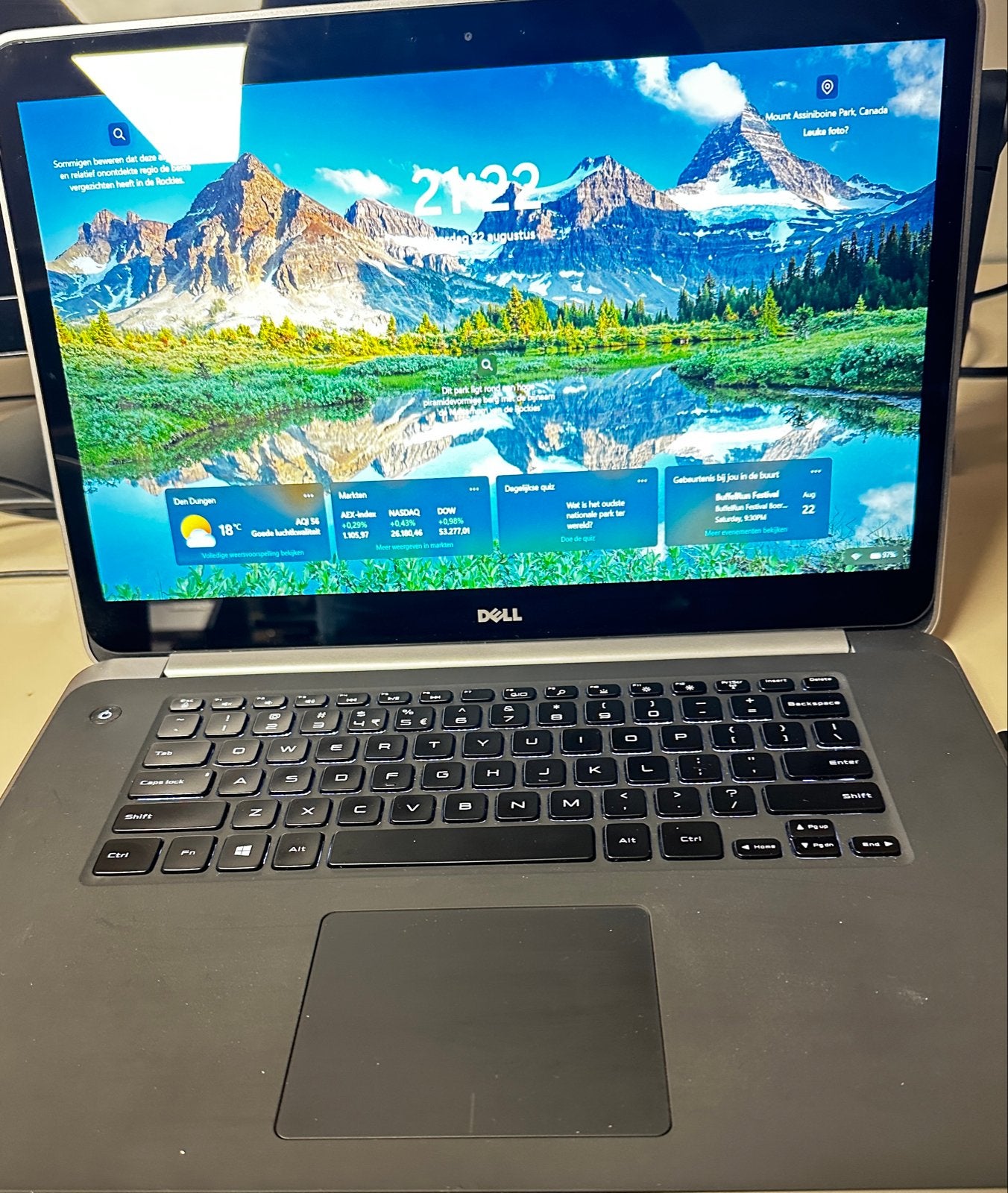Dell Laptop M3800 met touchscreen, Computers en Software, Ophalen, 2 tot 3 Ghz, Met touchscreen, Zo goed als nieuw