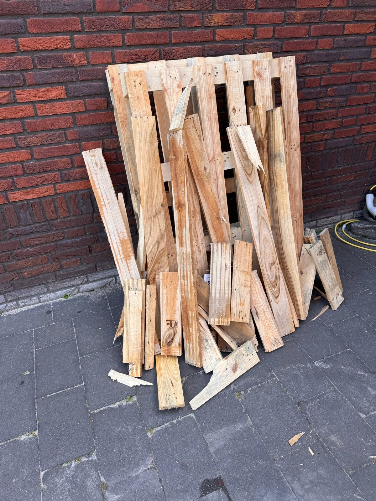 Houten Pallets en Planken - Diverse Maten, Doe-het-zelf en Verbouw, Hout en Planken, Ophalen, Gebruikt, 25 tot 50 mm, Plank