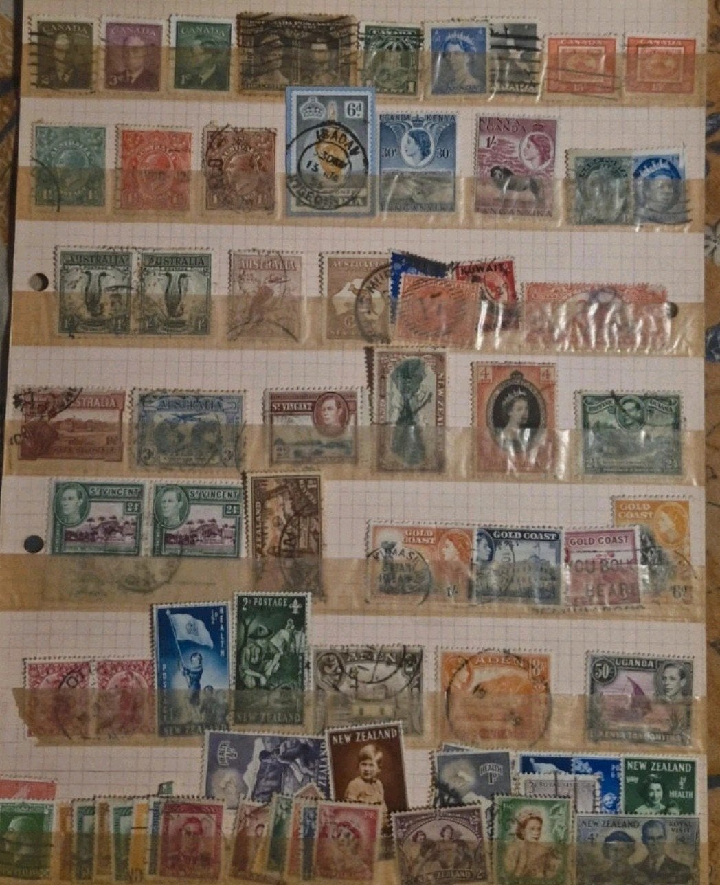 Collectie oude klassieke postzegels (10 bladzijden), Ophalen of Verzenden