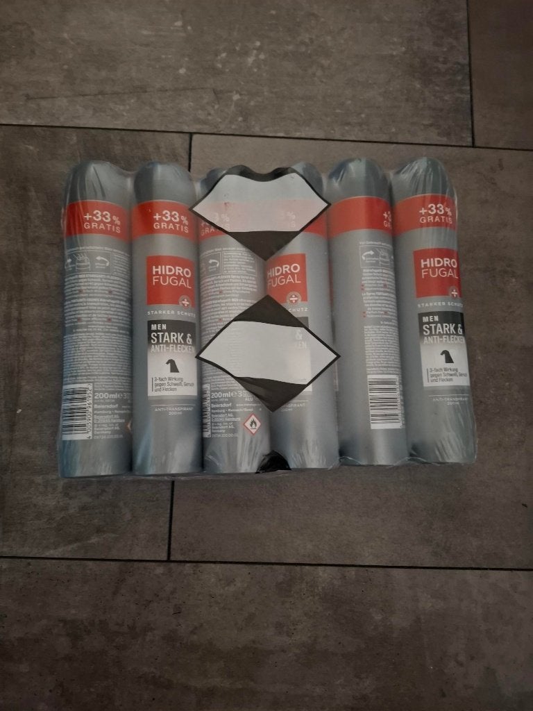 6 nieuwe De Hidrofugal Men Strong & Anti-Stain Spray, Sieraden, Tassen en Uiterlijk, Ophalen of Verzenden, Nieuw, Deodorant of Bodyspray