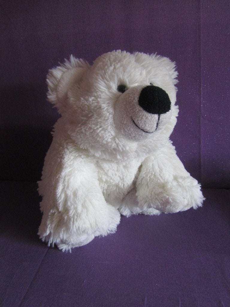 KIKA OSTOY Knuffel BEER MET KRAAL OGEN. 30 CM. WIT *Nieuw*, Overige merken, Beer, Nieuw, Ophalen of Verzenden