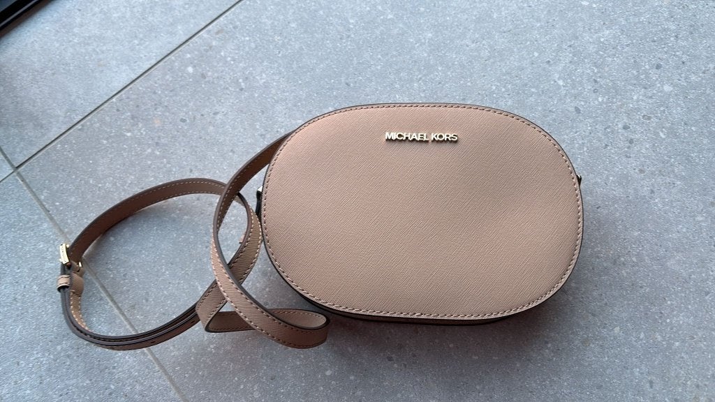 MICHAEL KORS TASJE, Ophalen of Verzenden, Zo goed als nieuw, Bruin, Schoudertasje