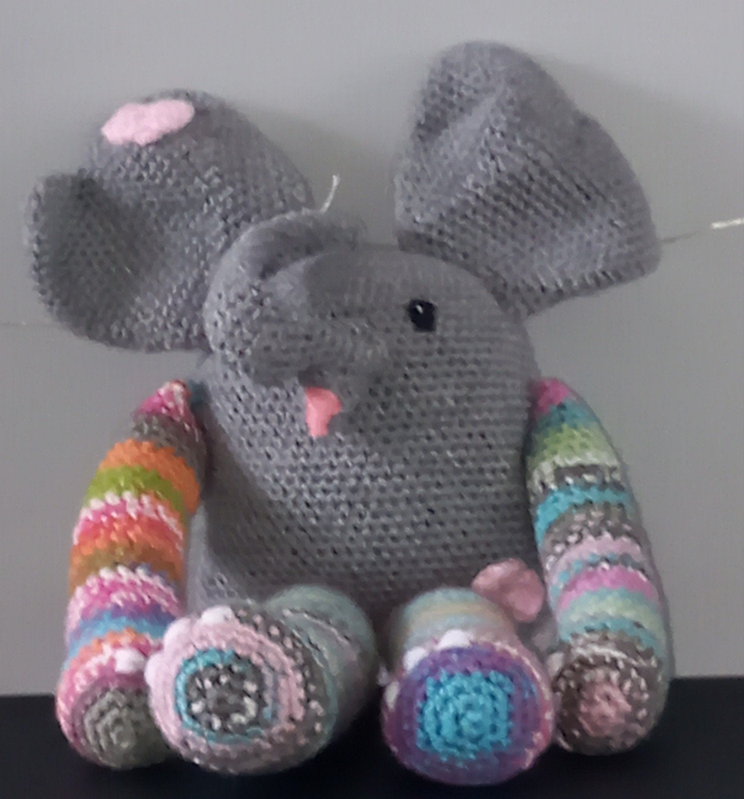 Gehaakte Olifant Knuffel - Handgemaakt en Kleurrijk, Overige merken, Nieuw, Ophalen of Verzenden, Middelgroot (20 tot 80 cm)