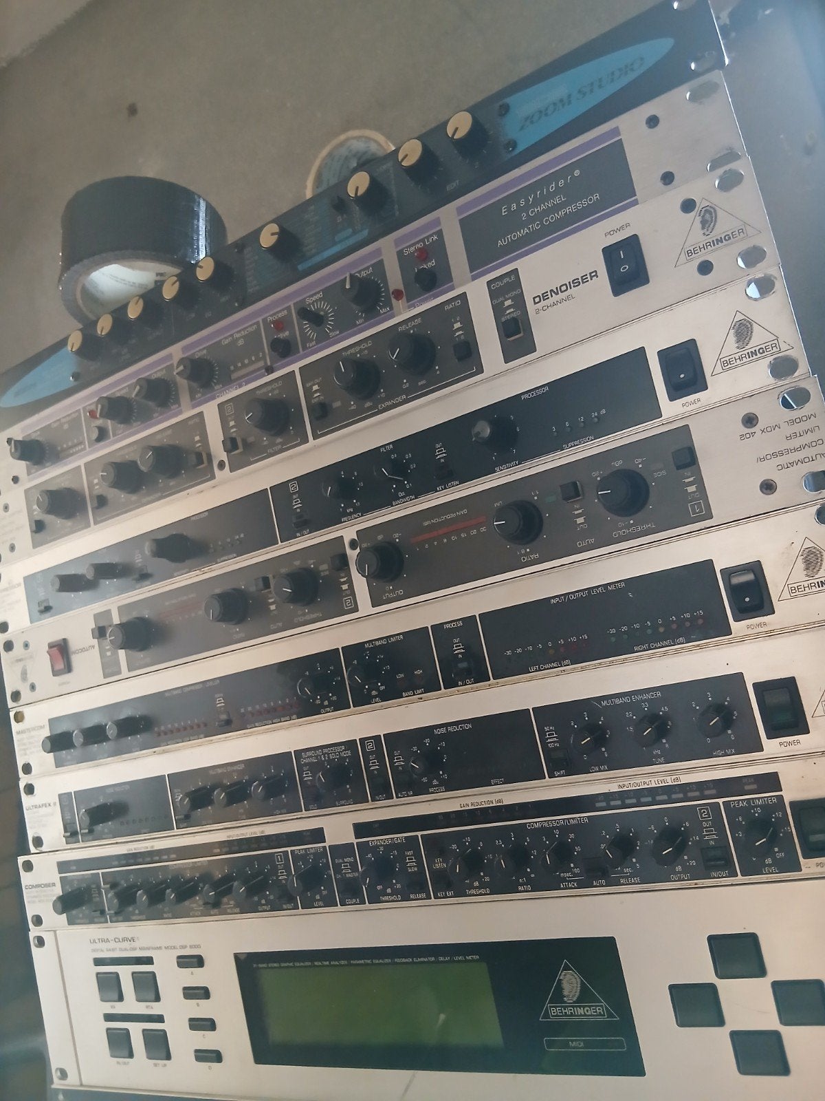Behringer Rack Effecten Bundel - Diverse Studio Processors, Ophalen of Verzenden, Gebruikt, Multi-effect