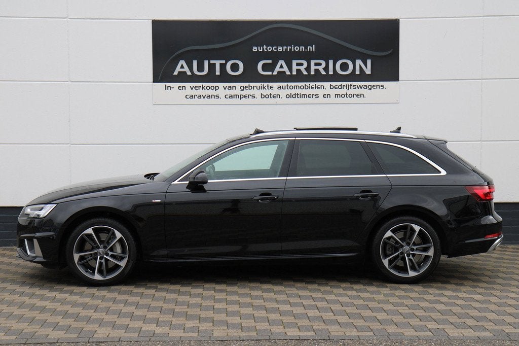 Audi A4 AVANT 45 TFSI S-Line S-Tronic Pano HUD Carplay ACC !, Auto's, Audi, Gebruikt, 4 cilinders, 1984 cc, Zwart