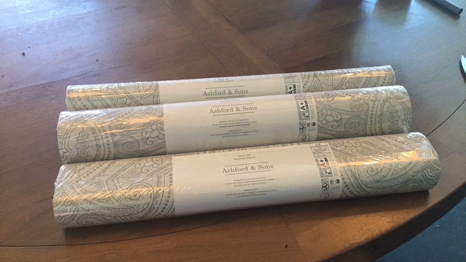 Behang Ashford & Sons 3 rollen, Ophalen, Minder dan 10 m²