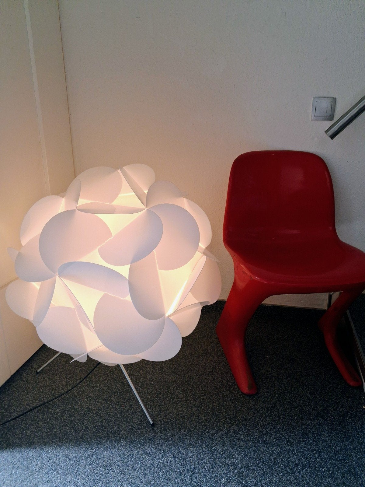 XXL Vintage vloerlamp " Knappa Klöver" Space Age 70 - 70 cm, Ophalen of Verzenden, Huis en Inrichting