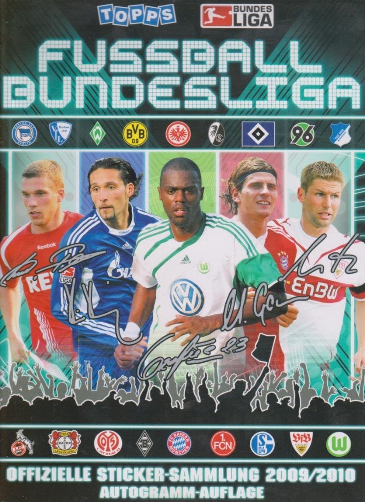 Stickers Topps Fussball Bundesliga 2009-2010, cpl en los, Verzenden, Zo goed als nieuw, Buitenlandse clubs, Poster, Plaatje of Sticker