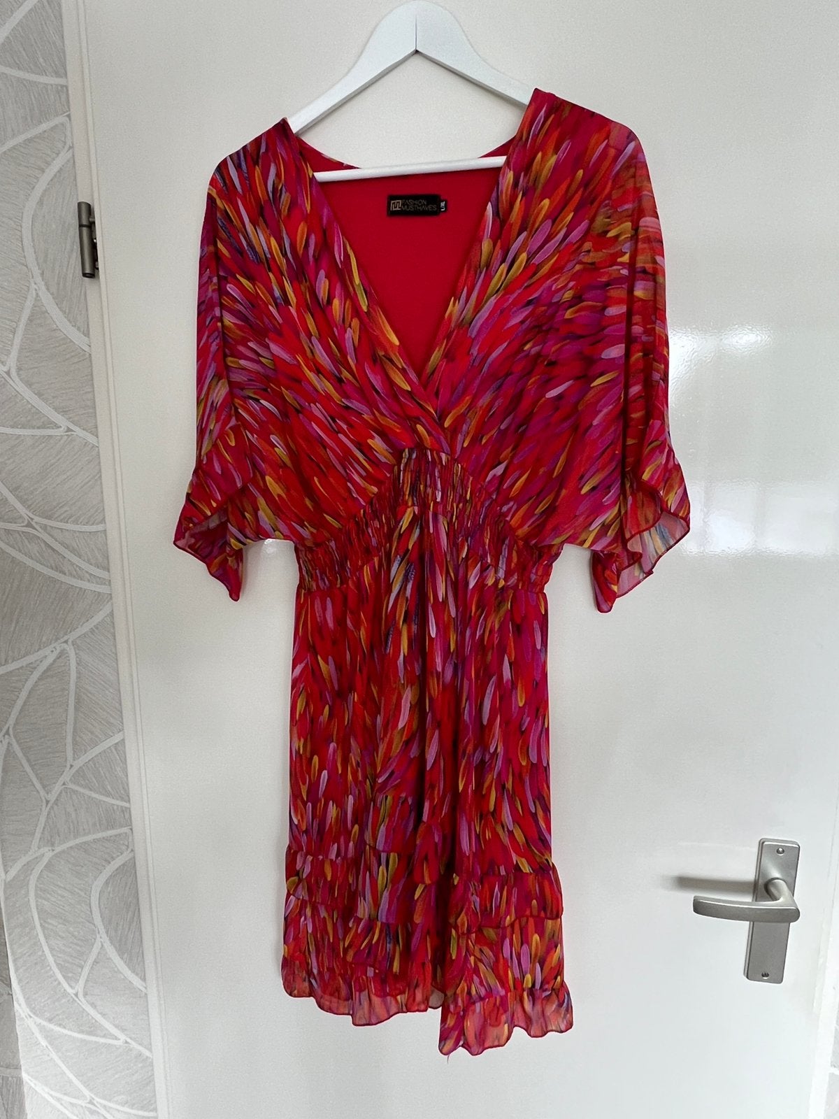 Jurk rood, maat L/XL, Maat 42/44 (L), Ophalen of Verzenden, Zo goed als nieuw, Boven de knie