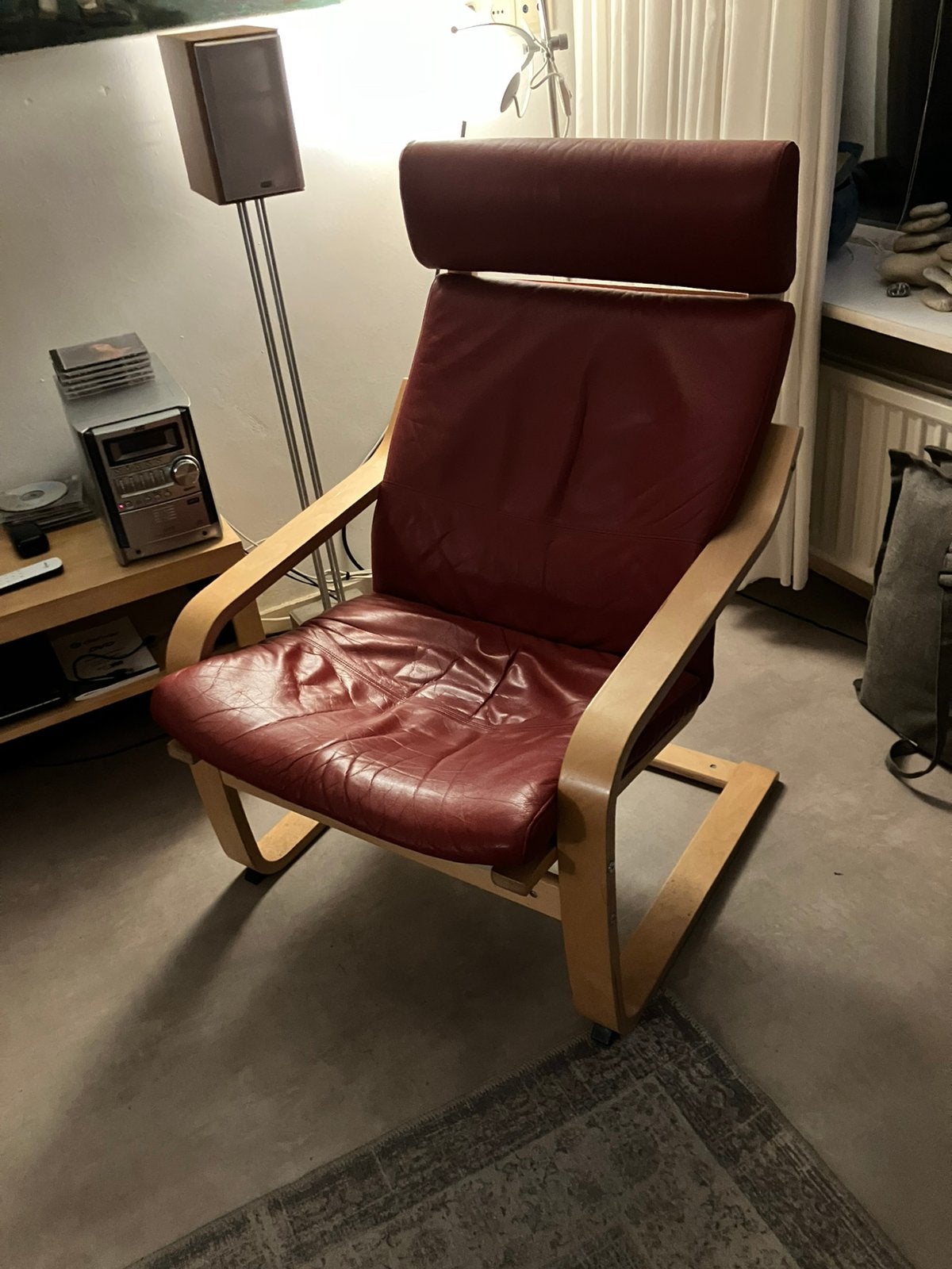 Te koop IKEA Poäng stoel, Ophalen, Zo goed als nieuw, Hout, Modern