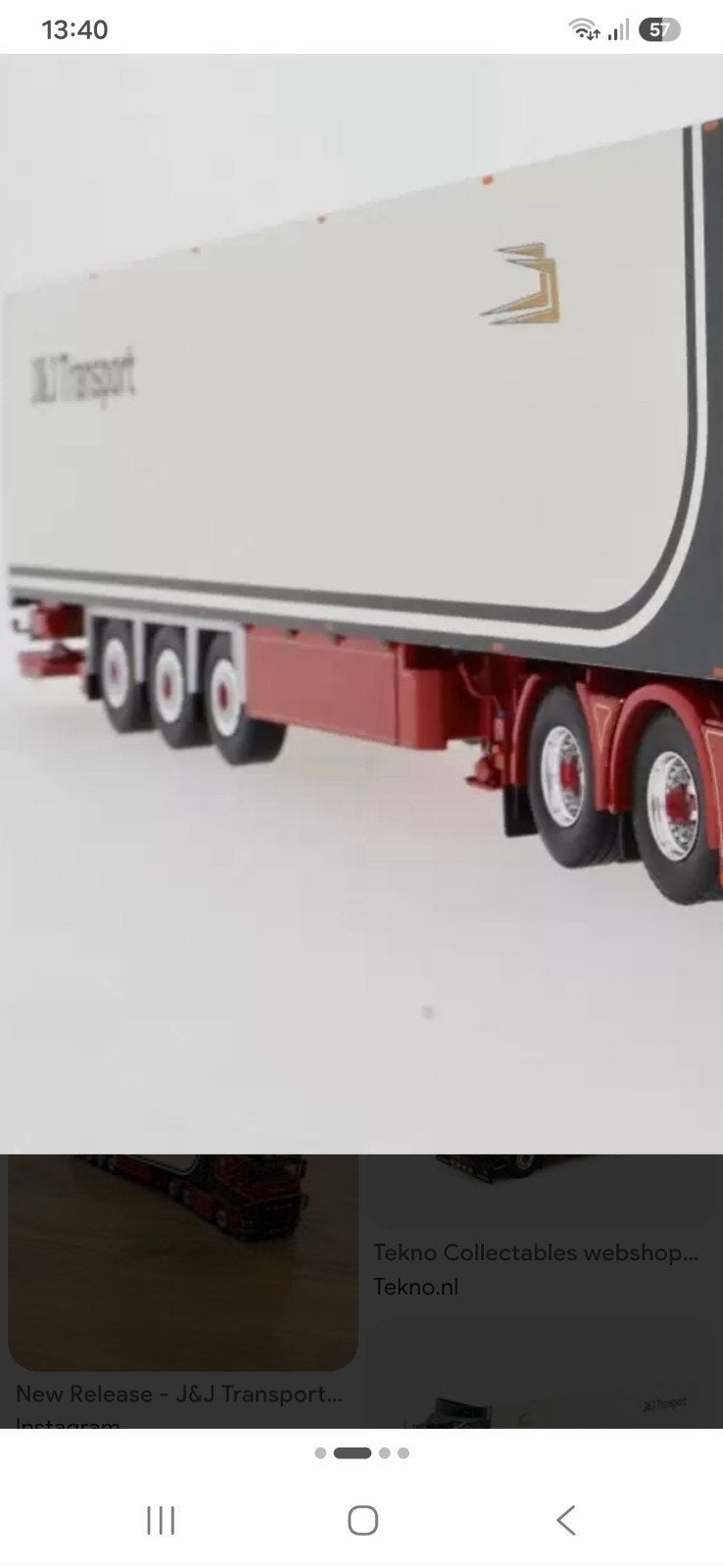 gezocht tekno trailer van J&J transport, Hobby en Vrije tijd, Modelauto's | 1:50, Ophalen of Verzenden, Zo goed als nieuw, Bus of Vrachtwagen