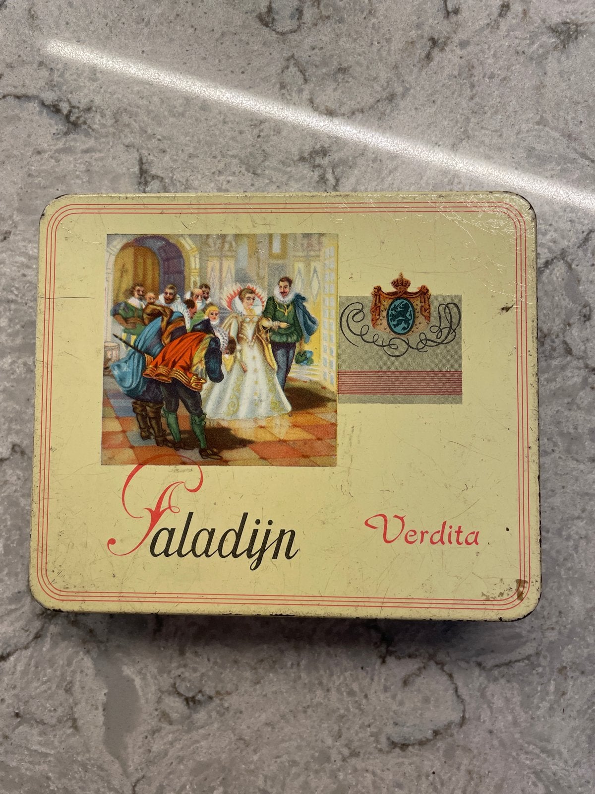 Vintage Paladijn Verdita Sigarenblikje, Verzamelen, Ophalen of Verzenden, Gebruikt, Overige, Overige merken