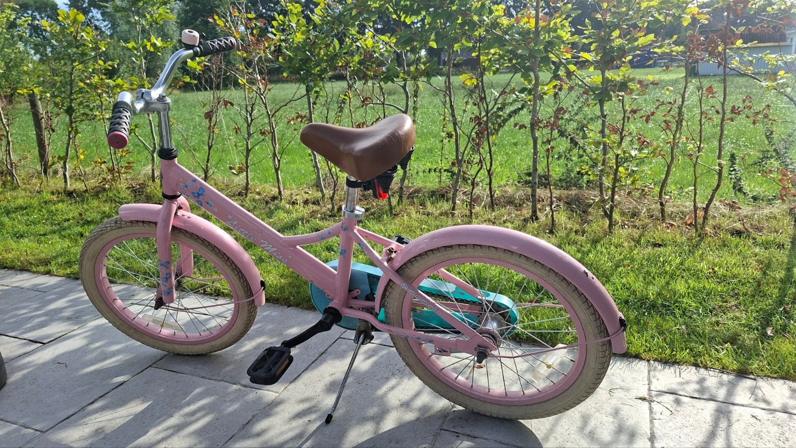 Meisjesfiets 18 inch Popal Little Miss - goede staat, Ophalen, Gebruikt, Terugtraprem, Popal