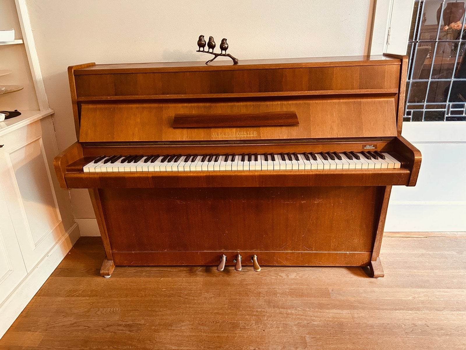 August Förster piano, Muziek en Instrumenten, Ophalen, Gebruikt, Bruin, Piano