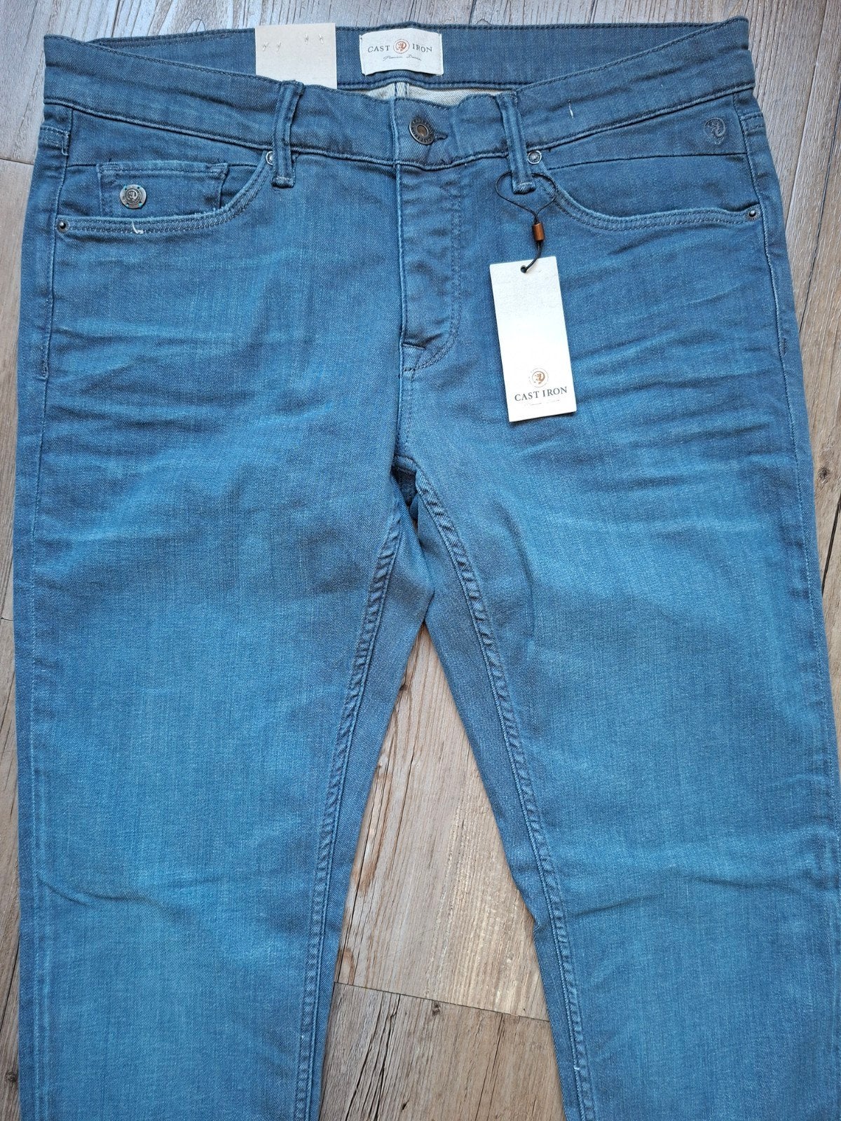 CAST IRON Riser slimfit jeans W34 L34, Blauw, Nieuw, Ophalen of Verzenden, W33 - W34 (confectie 48/50)