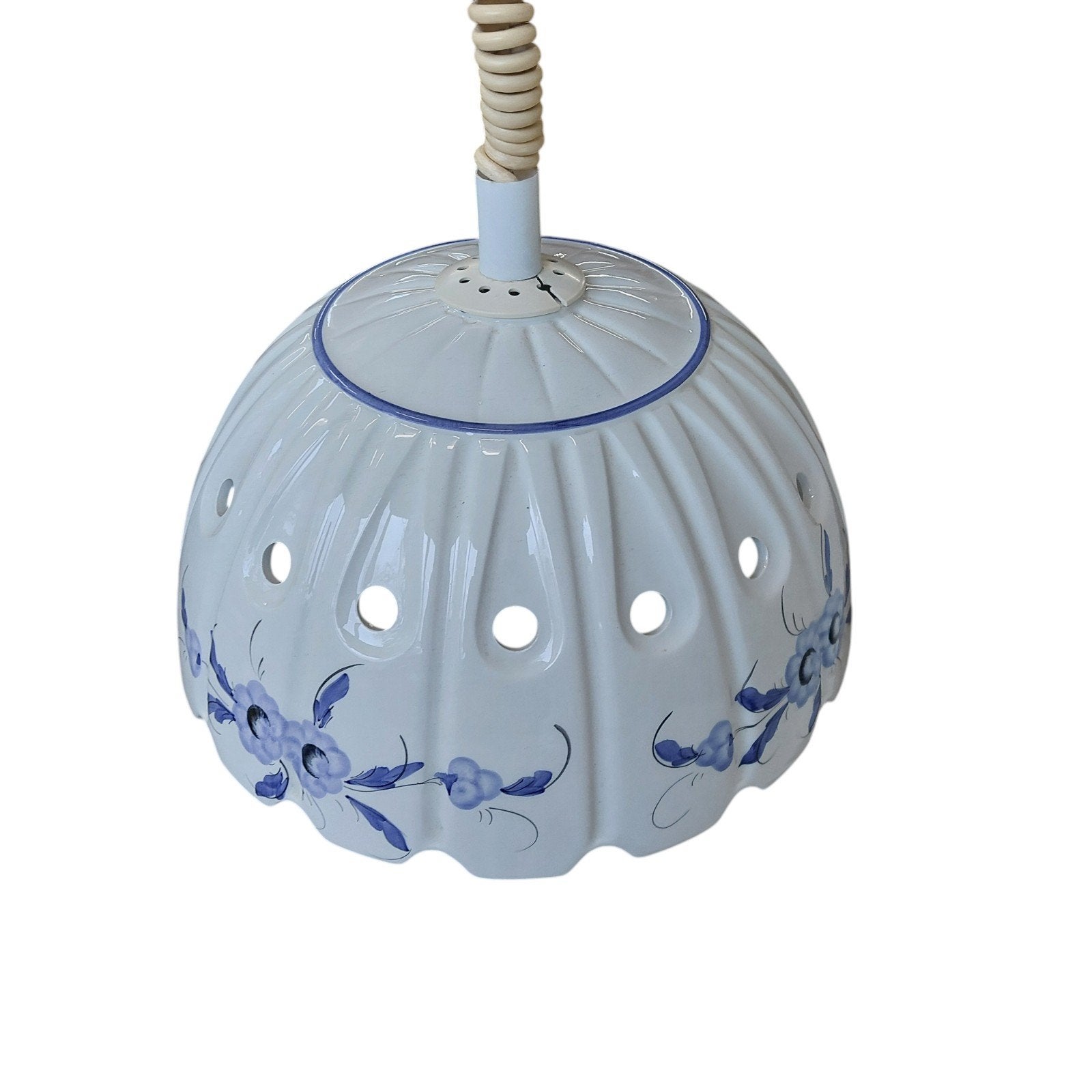 Vintage keramiek hanglamp, Huis en Inrichting, Lampen | Hanglampen, Ophalen, Overige materialen, Gebruikt, Onbekend