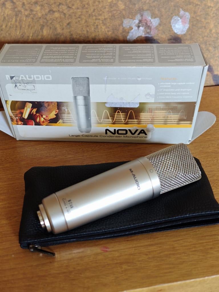 M-Audio Nova Grootmembraan Condensator Microfoon, Ophalen of Verzenden, Zo goed als nieuw, Studiomicrofoon