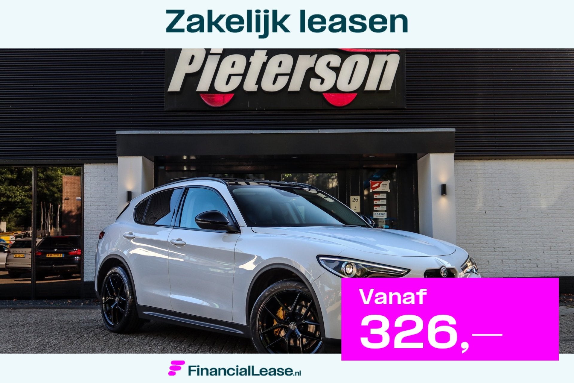 Alfa Romeo Stelvio 2.2d Q4 PANO MEMORY TREKH CAMERA KEYLESS, Gebruikt, 4 cilinders, 1634 kg, Leder en Stof