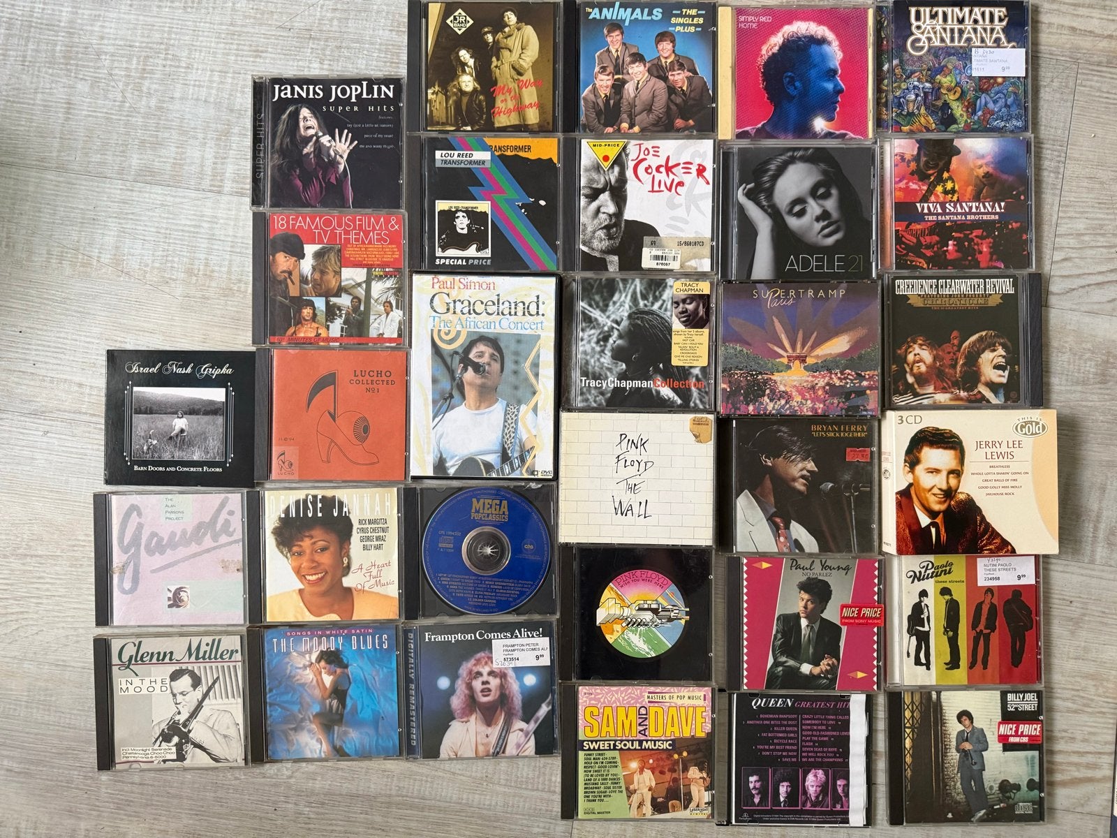 Grote collectie diverse CD's: Pop, Rock, Blues en meer, Ophalen, Gebruikt, Overige genres, Inclusief doosje
