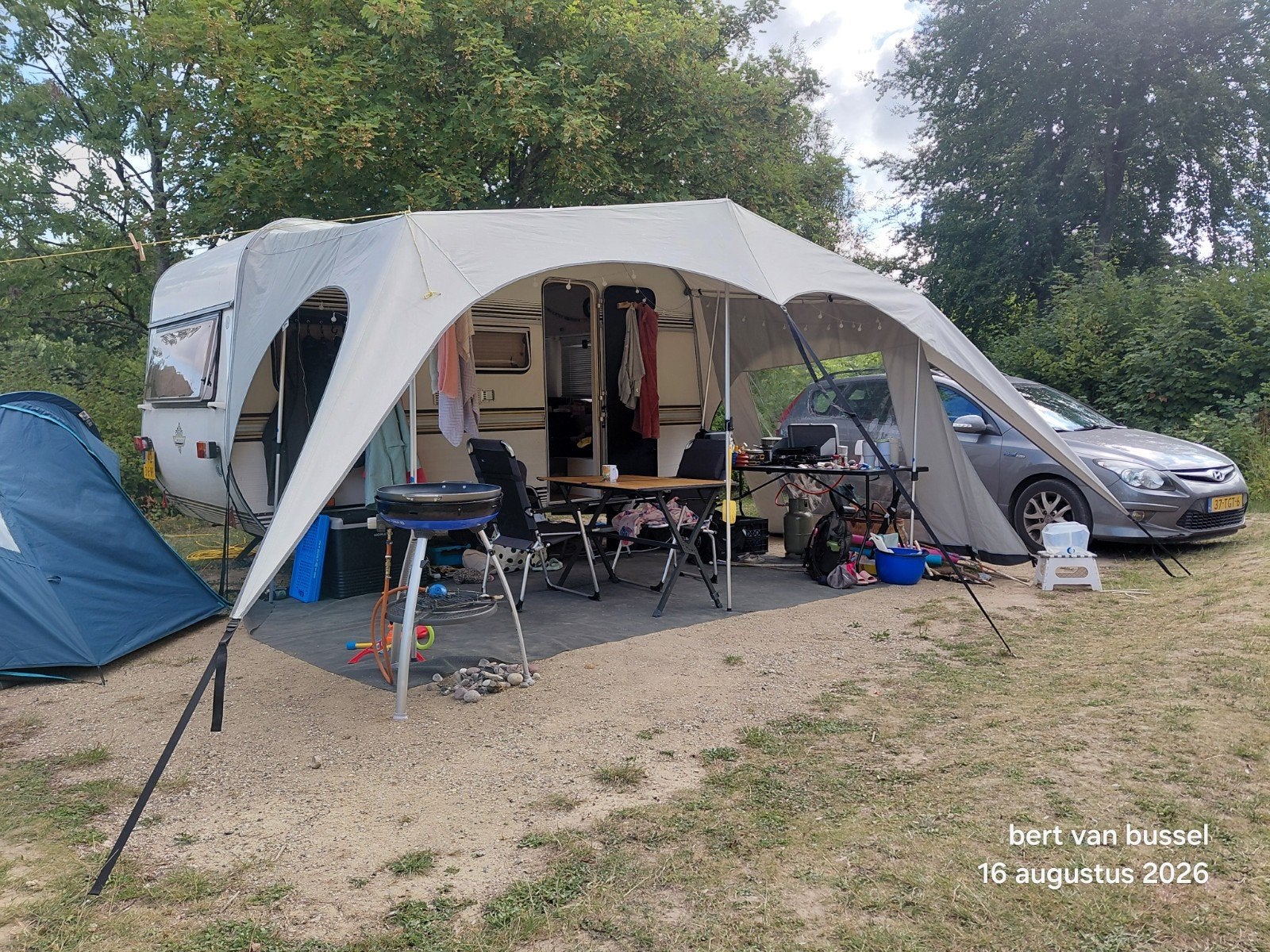 Caravan hobby 1981, Beige, Tot en met 4, Ophalen, Overige merken