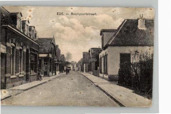 Ede Boschpoortstraat  winkels st 1927, Verzenden, 1920 tot 1940, Gelopen, Gelderland
