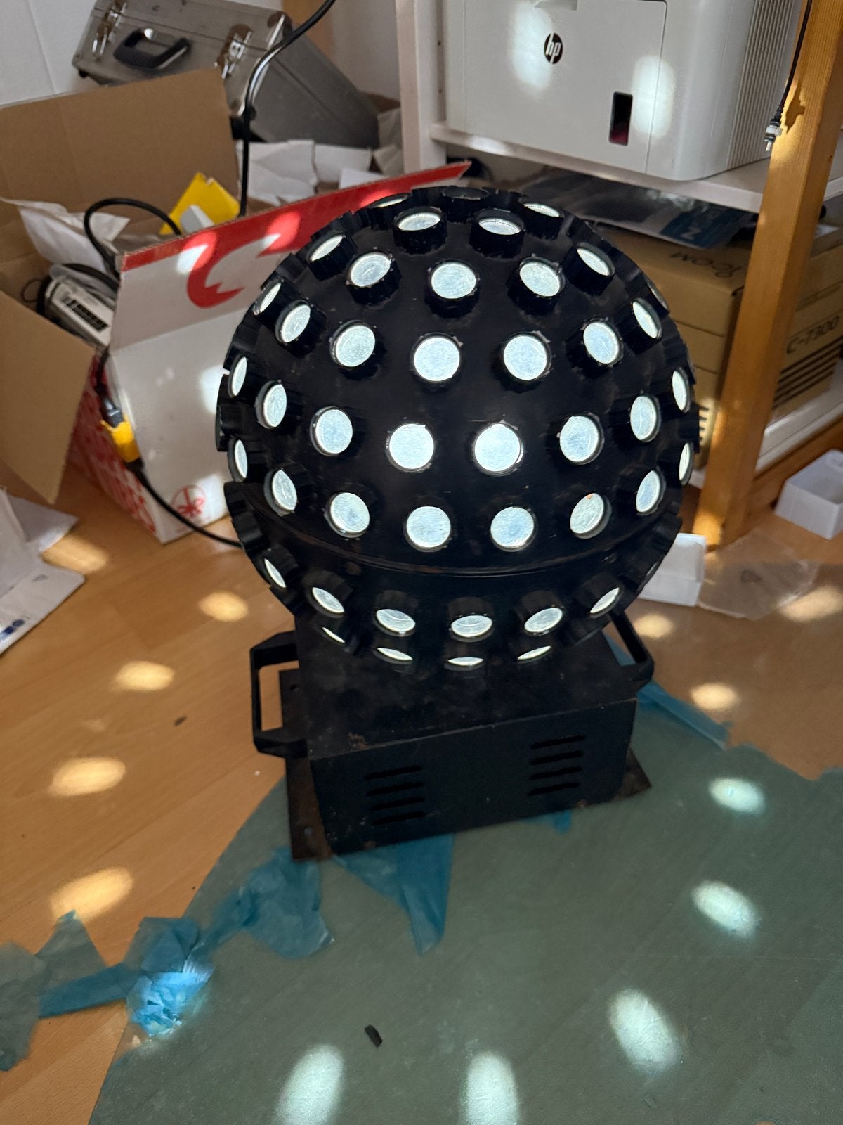 Vintage Discobol / Lichteffect - Feestverlichting, Muziek en Instrumenten, Licht en Laser, Ophalen, Gebruikt, Discobol, Kleur