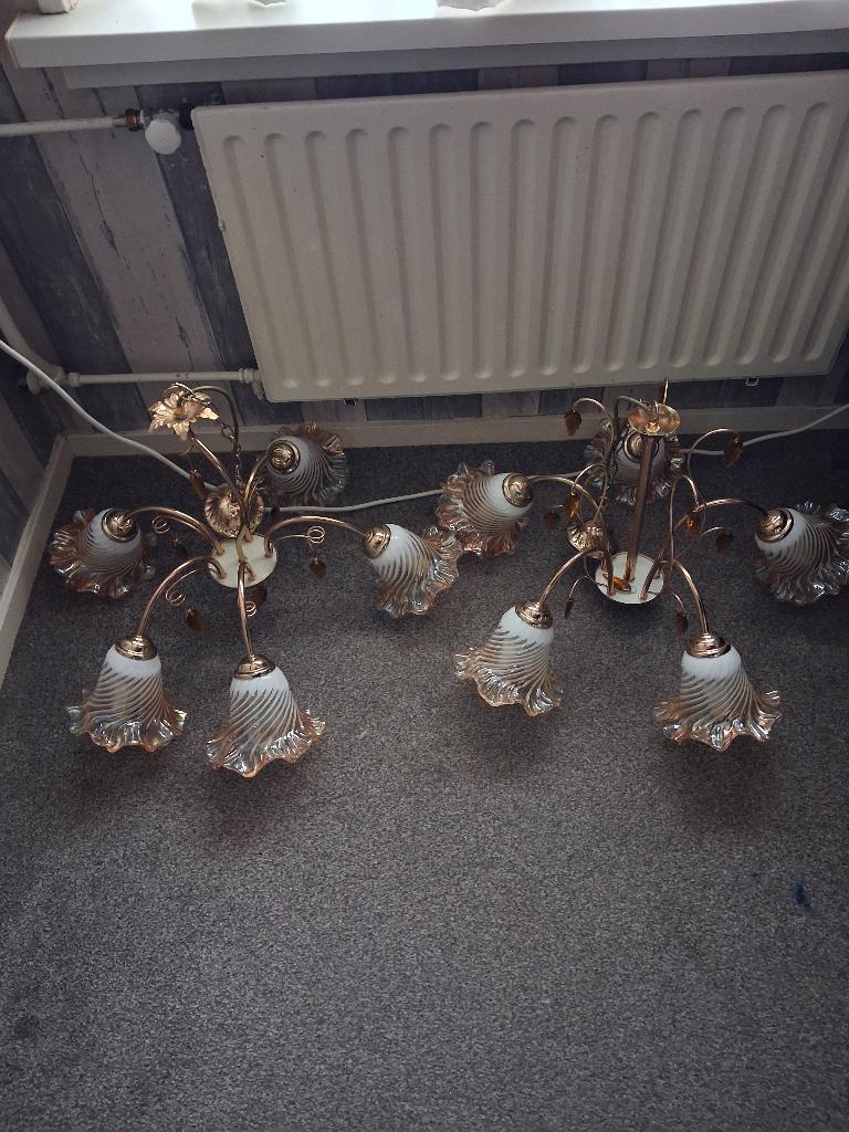 Lampen, Ophalen, Zo goed als nieuw, Metaal, Minder dan 50 cm