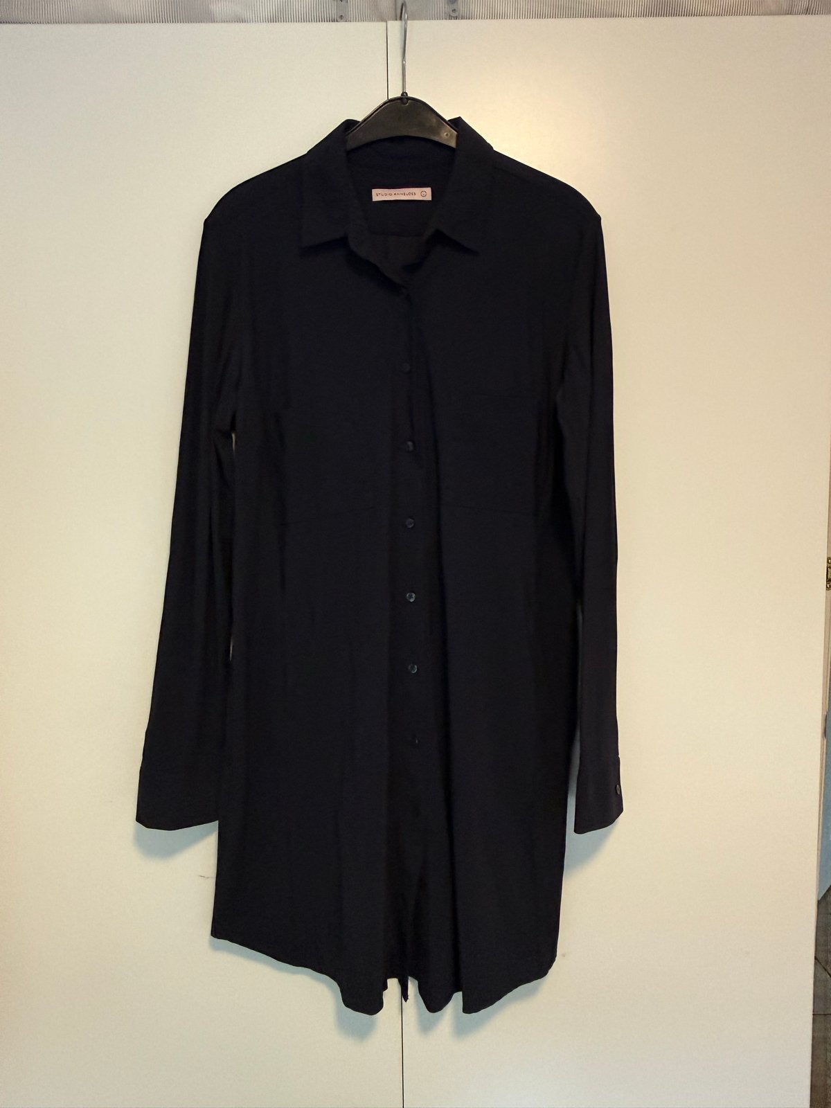Studio Anneloes Lange Blouse Donkerblauw Maat L (valt als XL, Kleding | Dames, Ophalen of Verzenden, Zo goed als nieuw, Maat 46/48 (XL) of groter