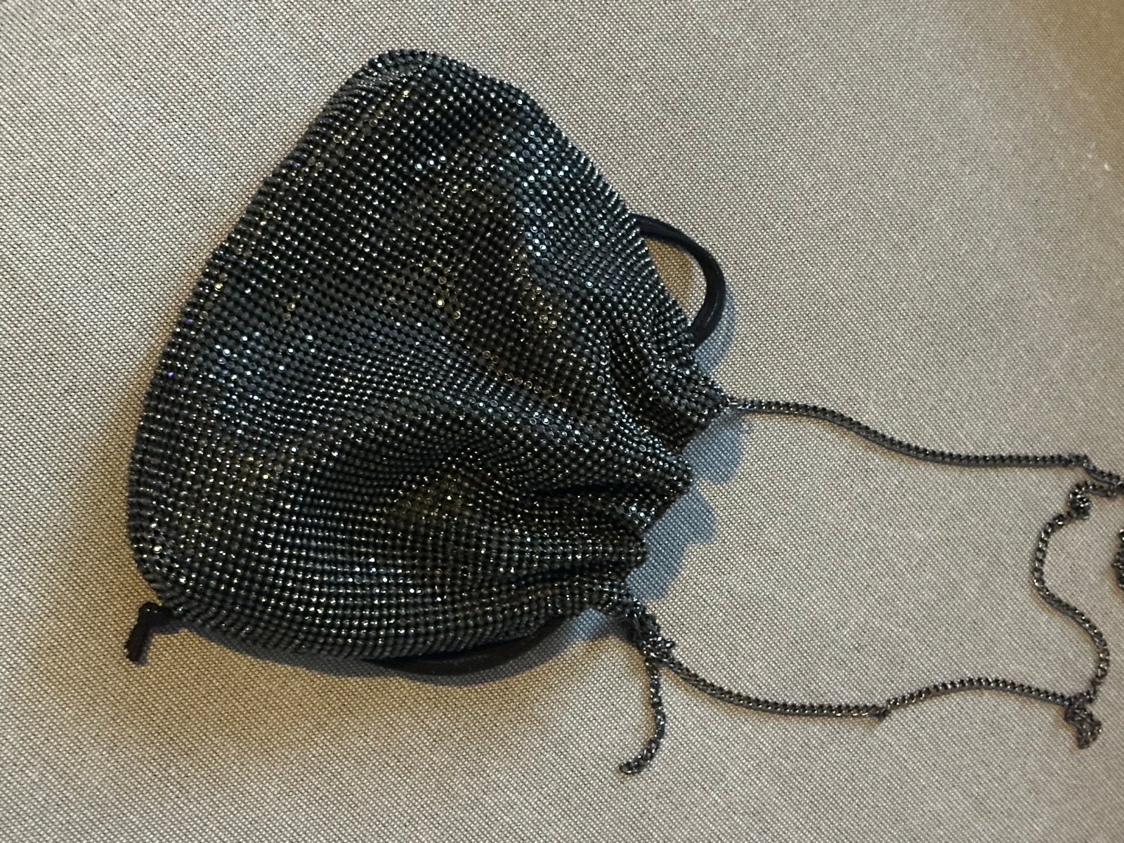 Stradivarius Avondtasje Zwart met Glitters, Ophalen of Verzenden, Zo goed als nieuw, Zwart, Avondtasje