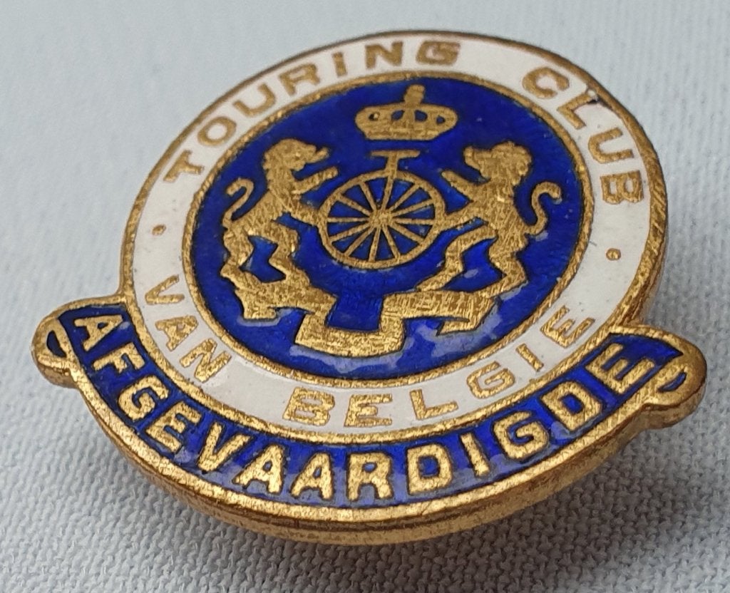 Knoopspeld Touring club v. België, afgevaardigde 30er jaren, Verzenden, Zo goed als nieuw, Overige onderwerpen, Speldje of Pin