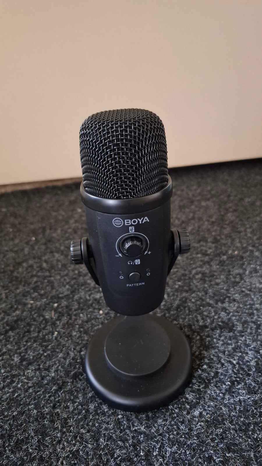 Boya USB-Condensator Microfoon, Ophalen of Verzenden, Zo goed als nieuw, Studiomicrofoon