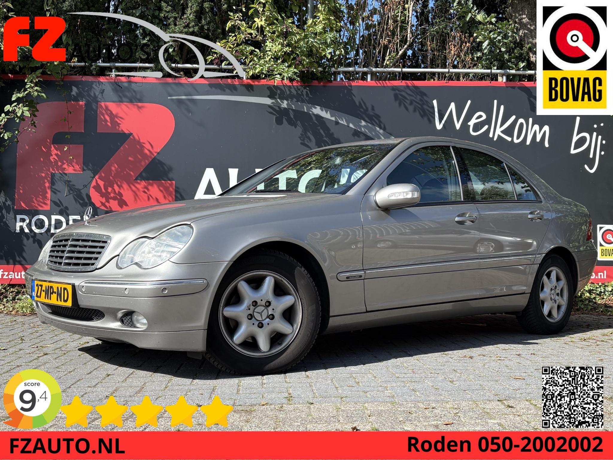 Mercedes-Benz C-klasse 180 K. Elegance Cruise Control - Lede, Auto's, 13 km/l, Achterwielaandrijving, Gebruikt, 1796 cc
