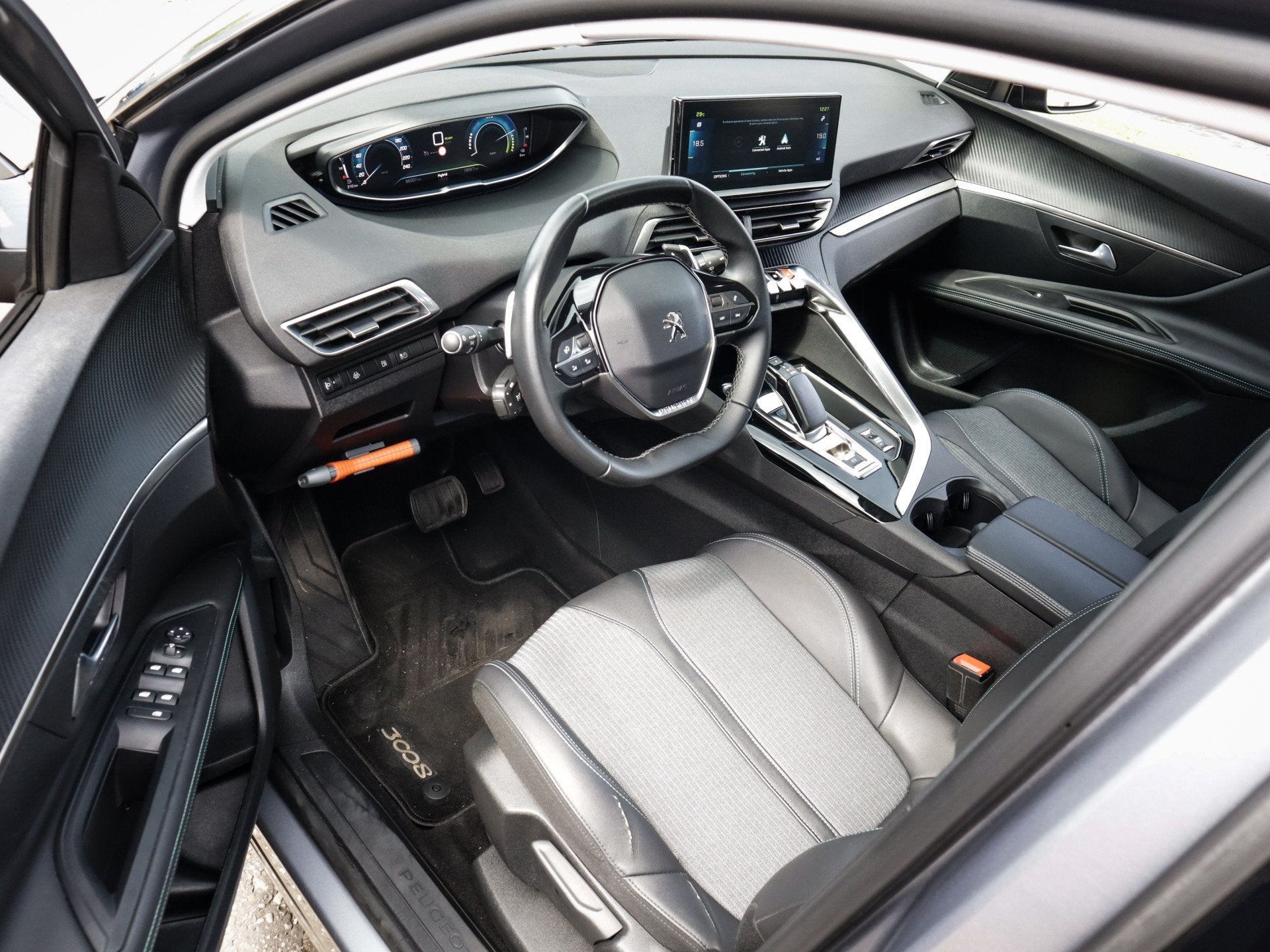 Peugeot 3008 1.6 HYbrid 225 Allure 1e-Eig. & Dealer-Onderh B, Auto's, Peugeot, 12 maanden, Leder en Stof, Parkeersensor, Bedrijf