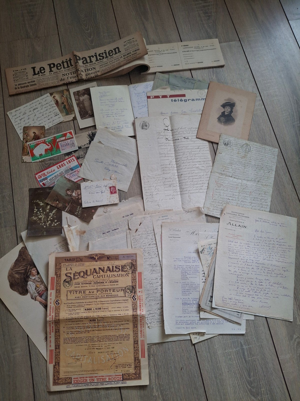 Collectie van historische Franse documenten en efemera (3), Ophalen of Verzenden