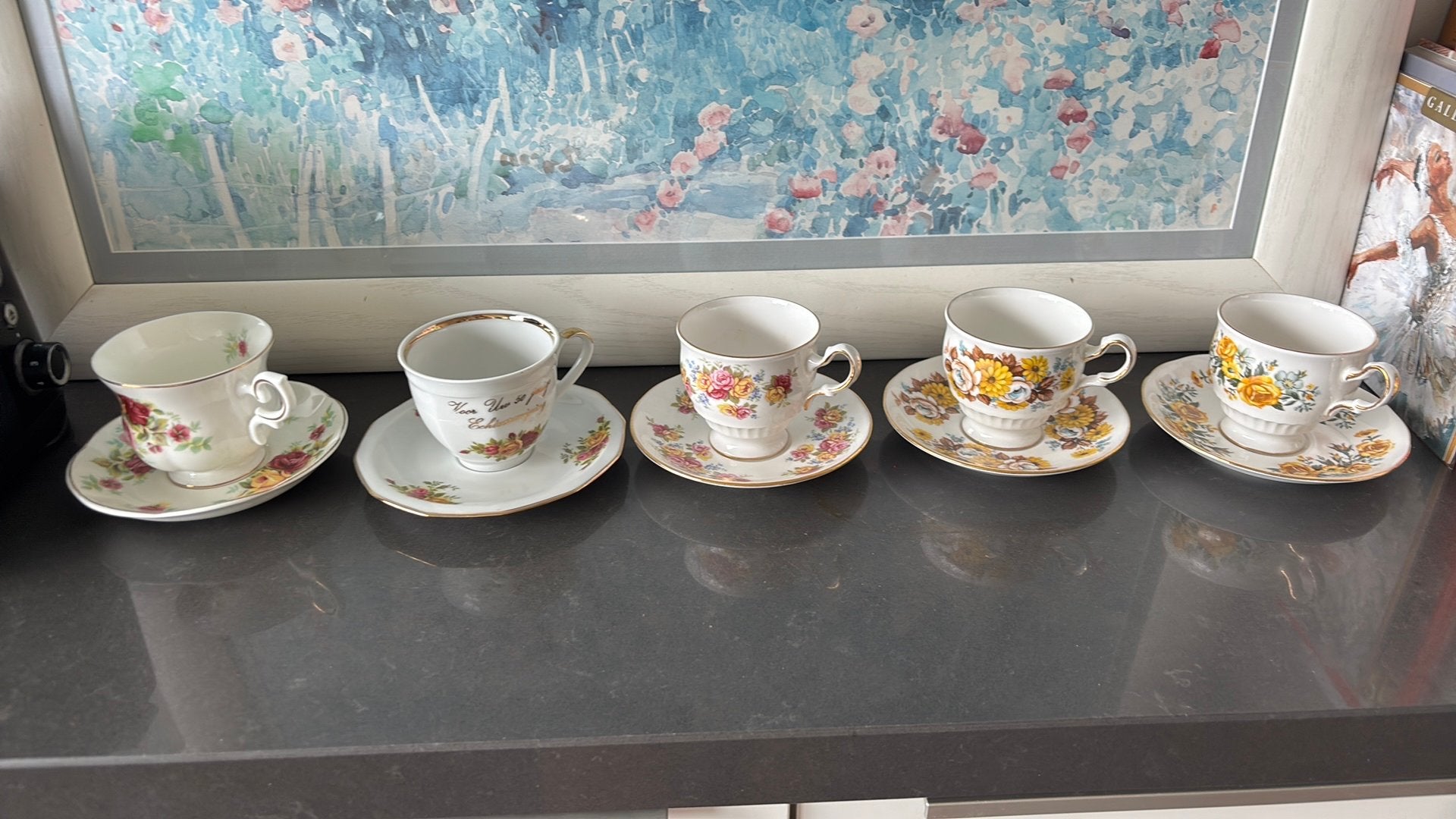 Set van 5 Fine Bone China koffiekopjes, Ophalen