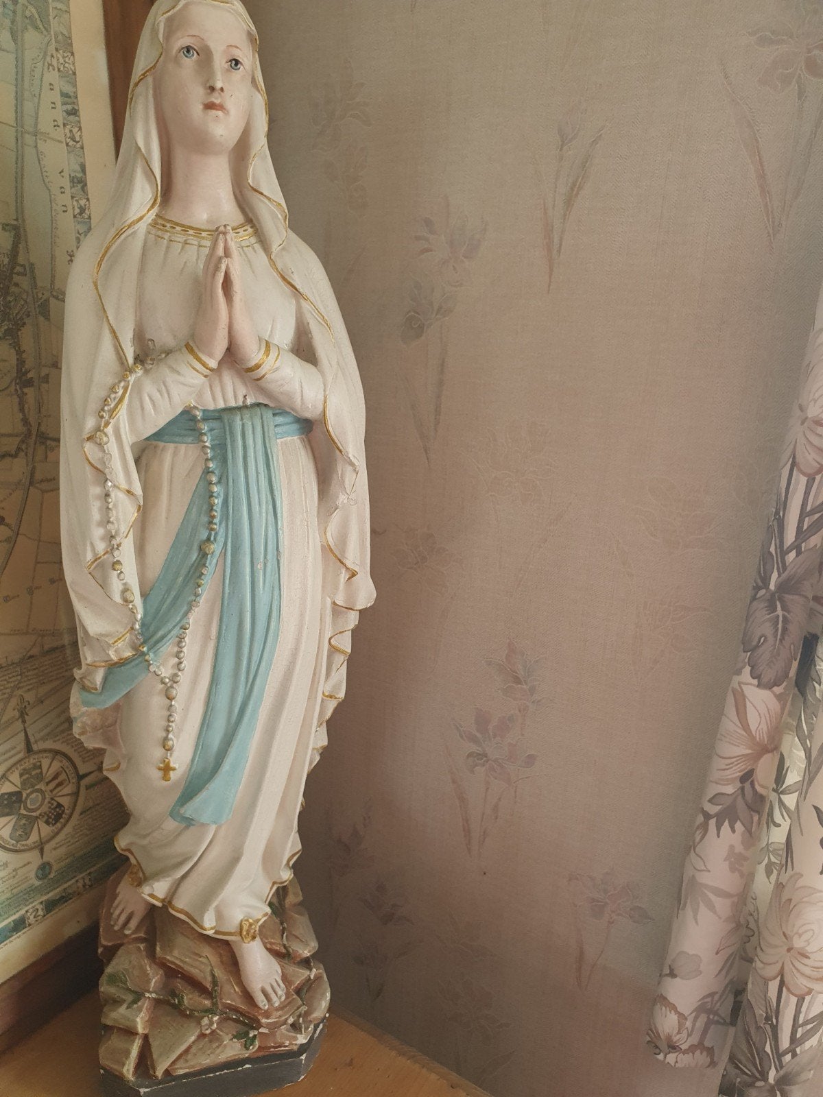 Vintage Mariabeeld - Religieus Beeld, Ophalen of Verzenden