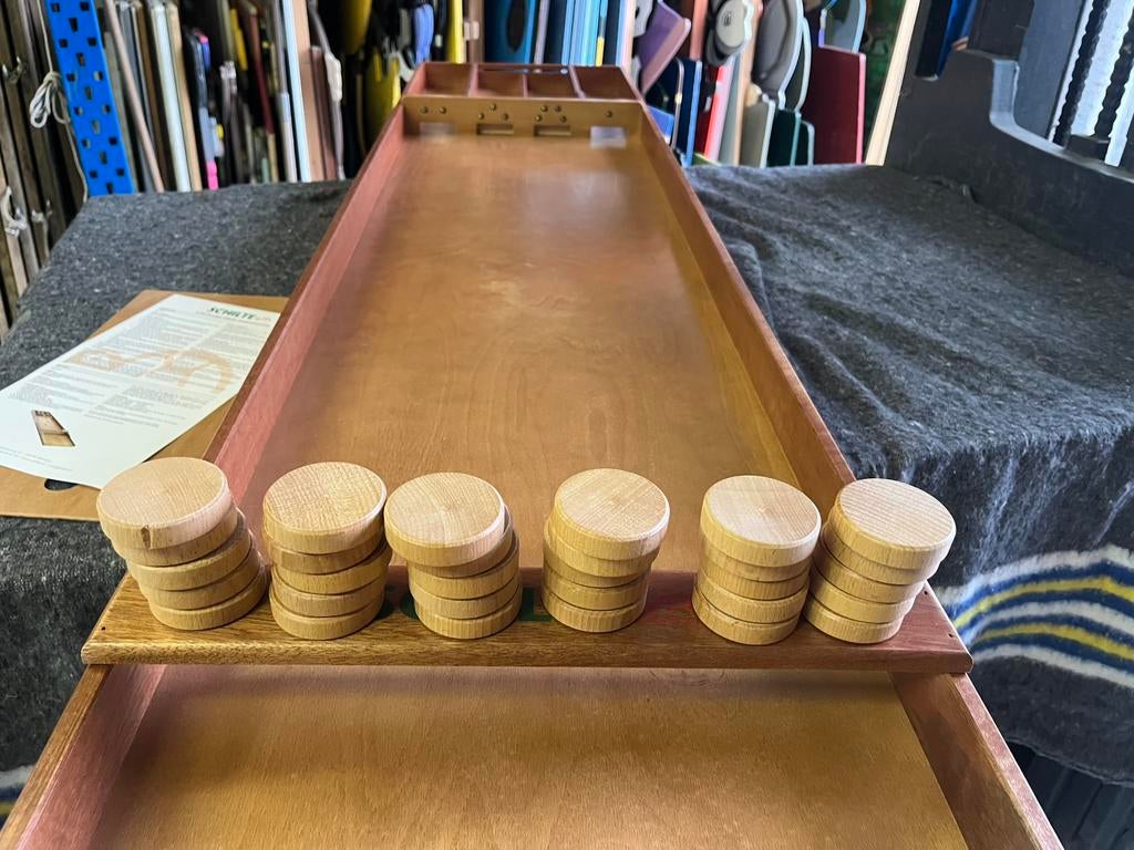 Schilte S240 Sjoelbak te koop slechts 1x gebruikt voor Event, Een of twee spelers, Ophalen, Schilte
