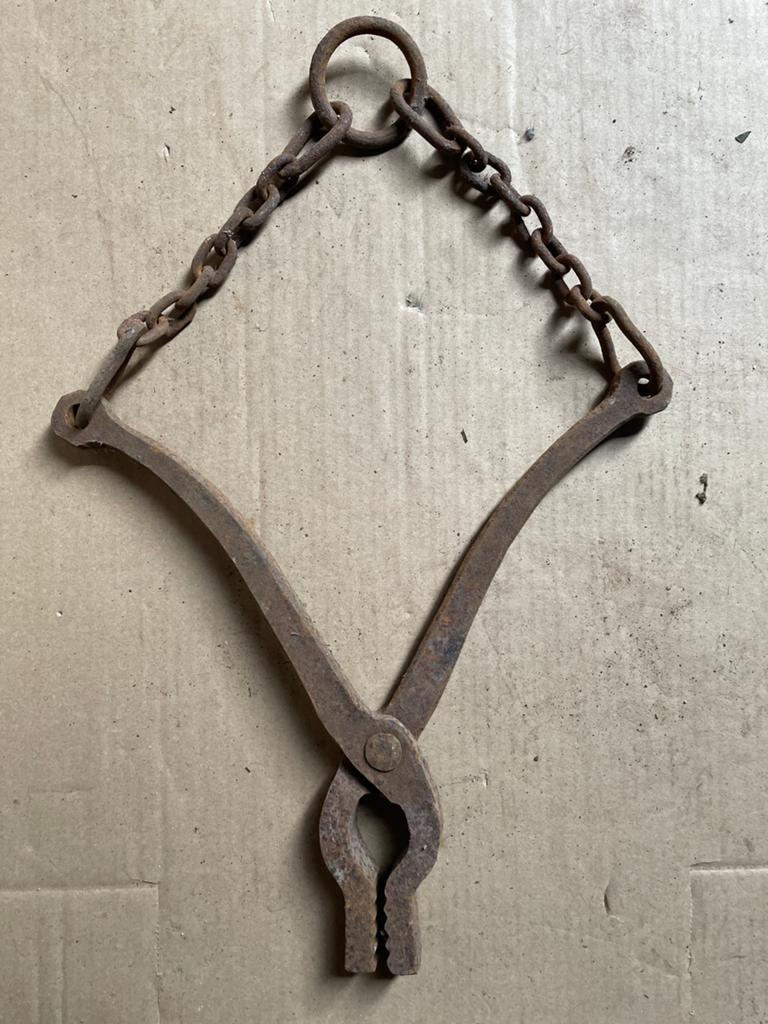 Antiek oud Hollandsch gereedschap, ZAKKLEM / ZAKKNIJPER, Ophalen