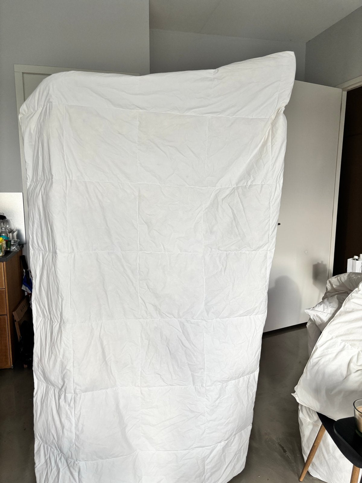 IKEA FJÄLLARNIKA all seasons dekbed 140200 cm, Ophalen, Gebruikt, Wit, Deken of Dekbed