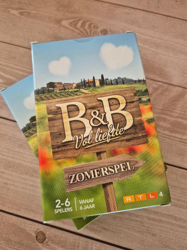 Kaartspel – B&B Vol Liefde - zomerspel, Vijf spelers of meer, Ophalen of Verzenden, Nieuw, RTL4 Fremantle
