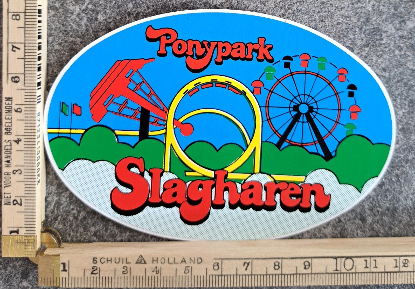 Vintage sticker Ponypark Slagharen pretpark theme park, Ophalen of Verzenden, Zo goed als nieuw